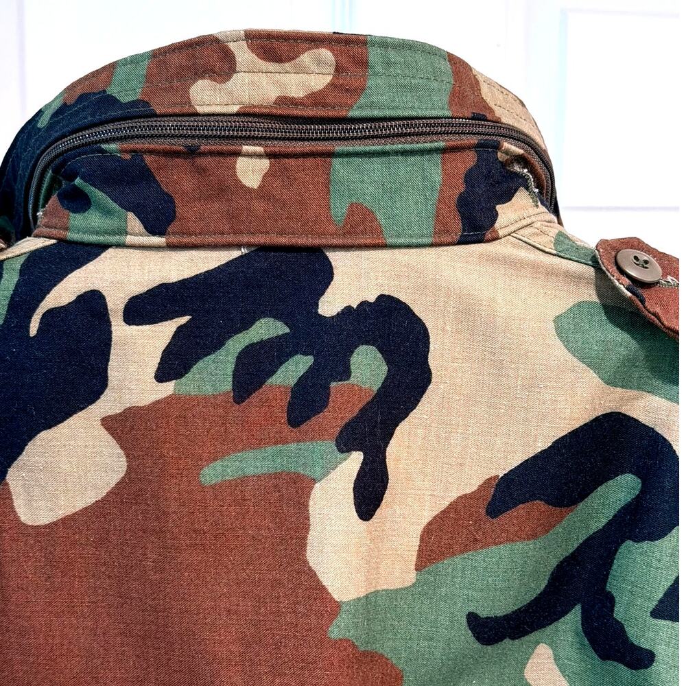 Vintage 1991 U.S. Military M-65 Woodland Camouflage Cold Weather Field Jacket - Picture 6 of 12
